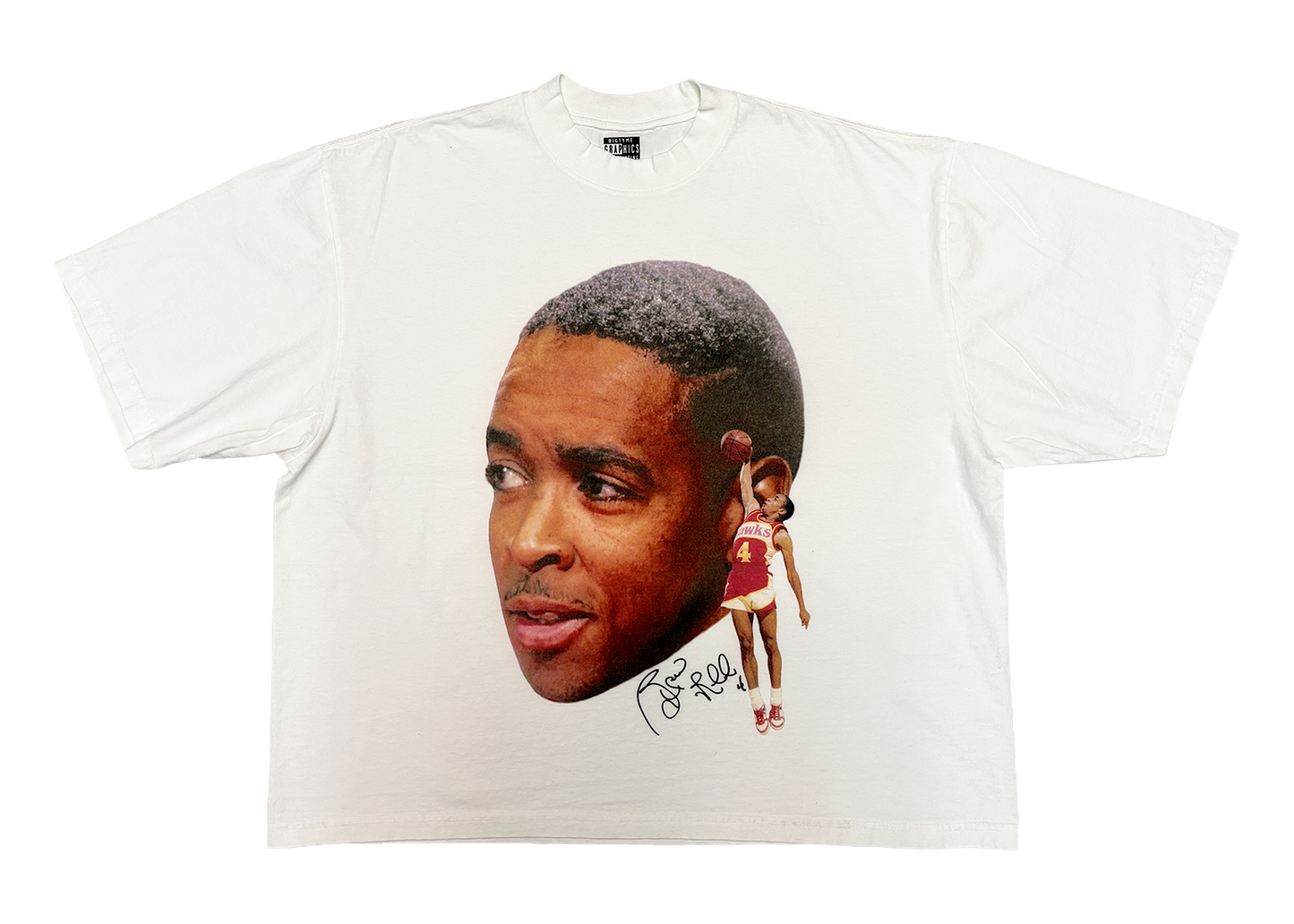 Spud Webb "Big Face" Heavy Weight Drop Shoulder Tee