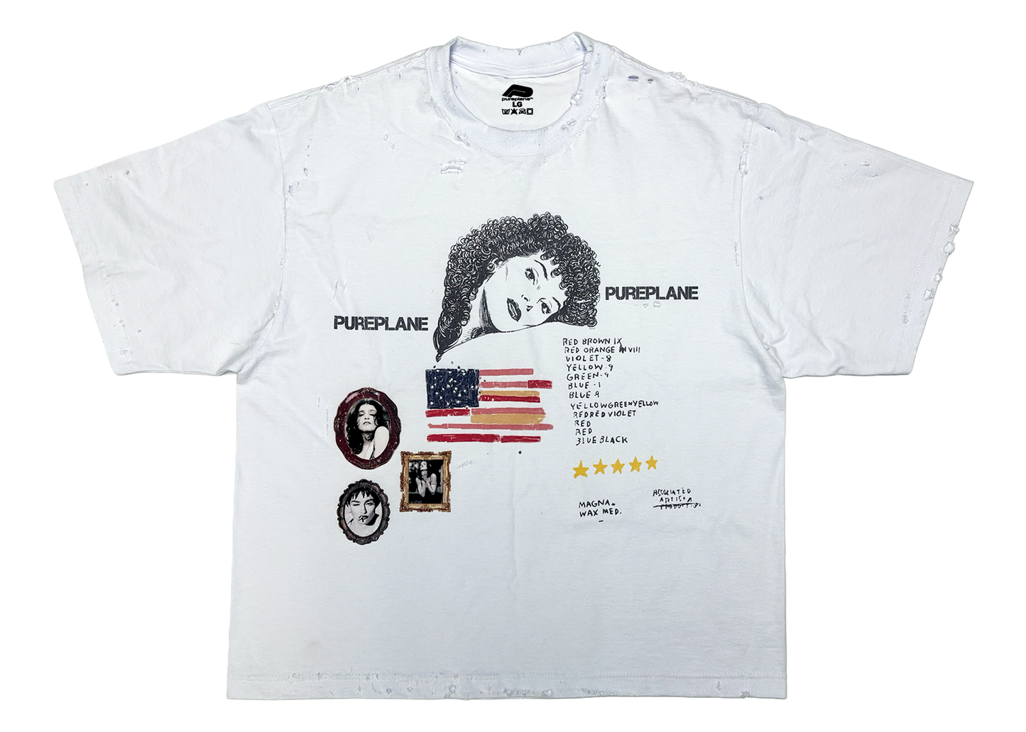 PurePlane "Flag" Cropped Tee