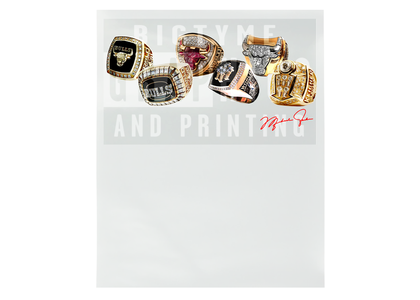 AJ "6 Rings" RTP DTF Transfer