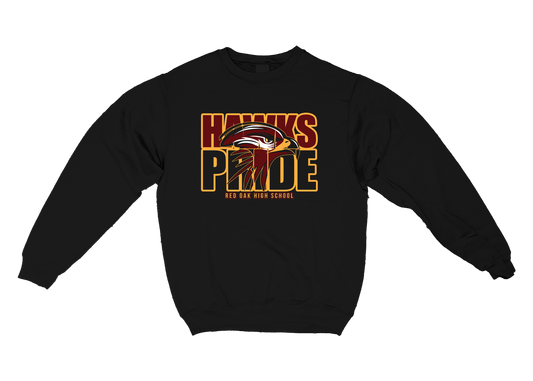 Red Oak Hawks Pride Sweatshirt