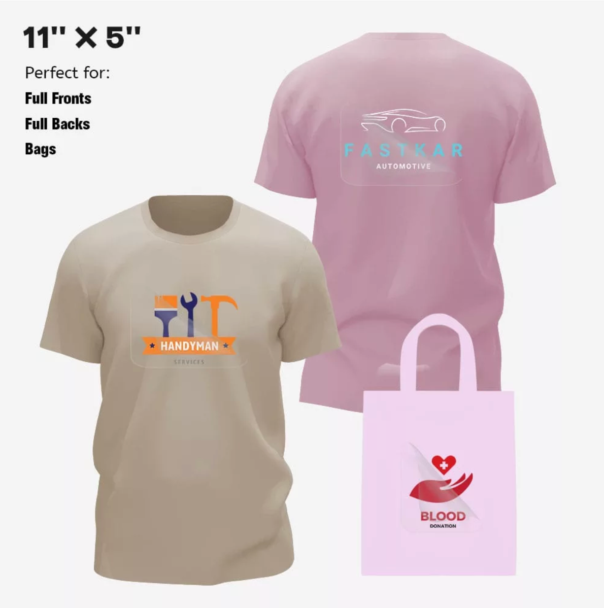 Order DTF Transfers By Size