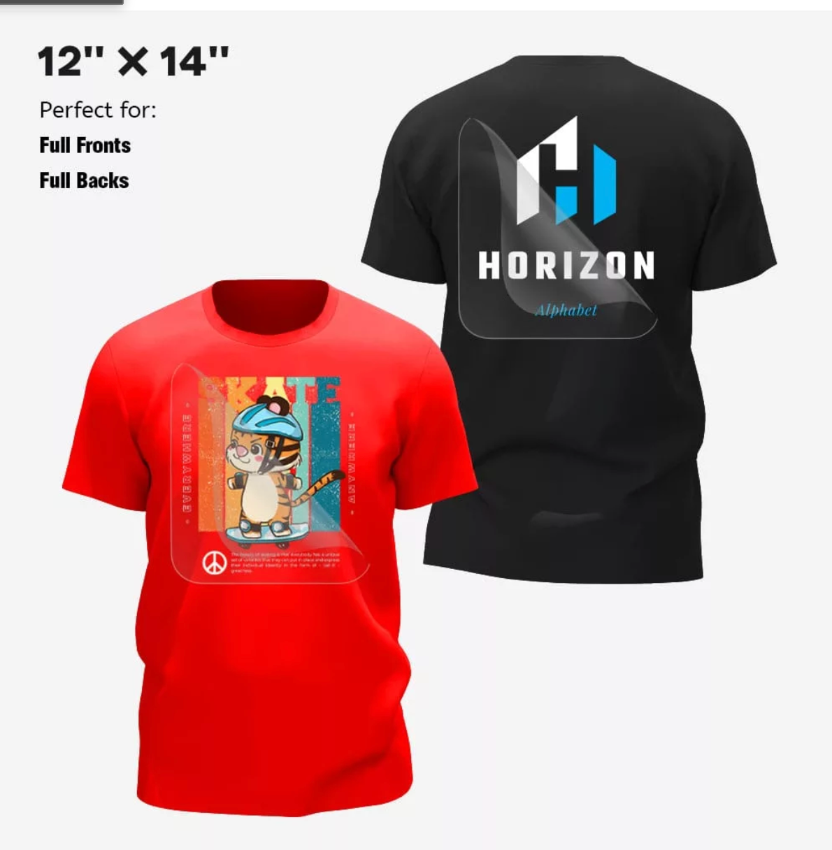 Order DTF Transfers By Size